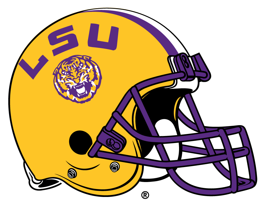 LSU Tigers 2014-Pres Helmet Logo iron on transfers for T-shirts